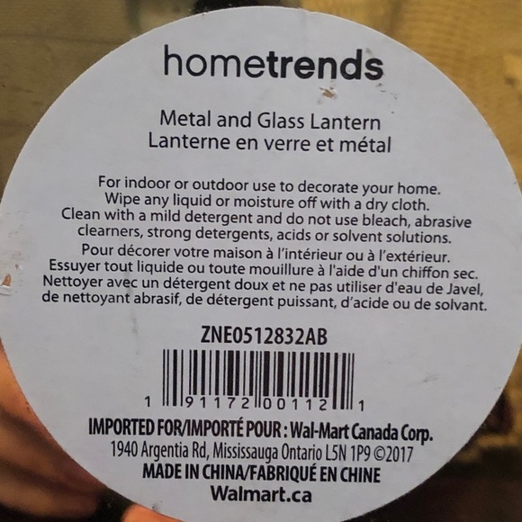 Faux Brass and Glass Lantern/Candle Holder. - Picture 4 of 4